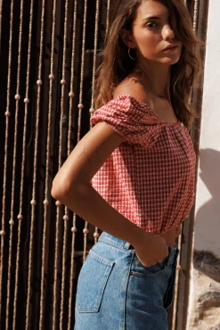 Ysé Crop top À l'ombre des oliviers^ Les Hauts|Le Beachwear