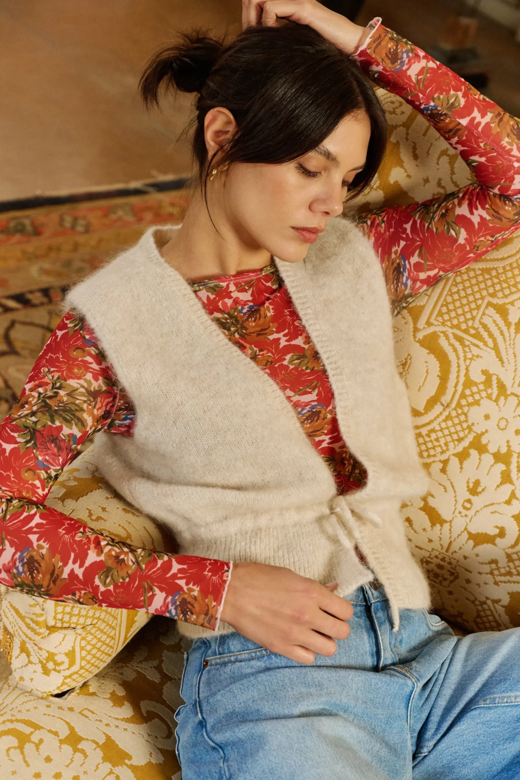 Ysé Gilet sans manches Au bord de l'océan^ Les Hauts|La Maille