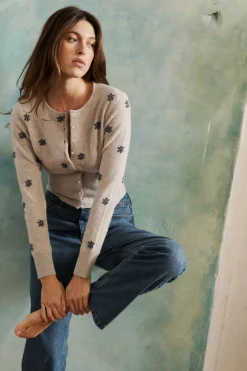 Ysé Gilet Voilà des fleurs^ Les Hauts|La Maille