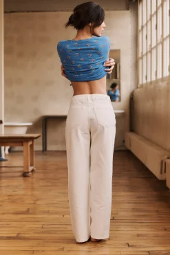 Ysé Jean loose À travers les saisons écru^ Le Denim|Les Bas