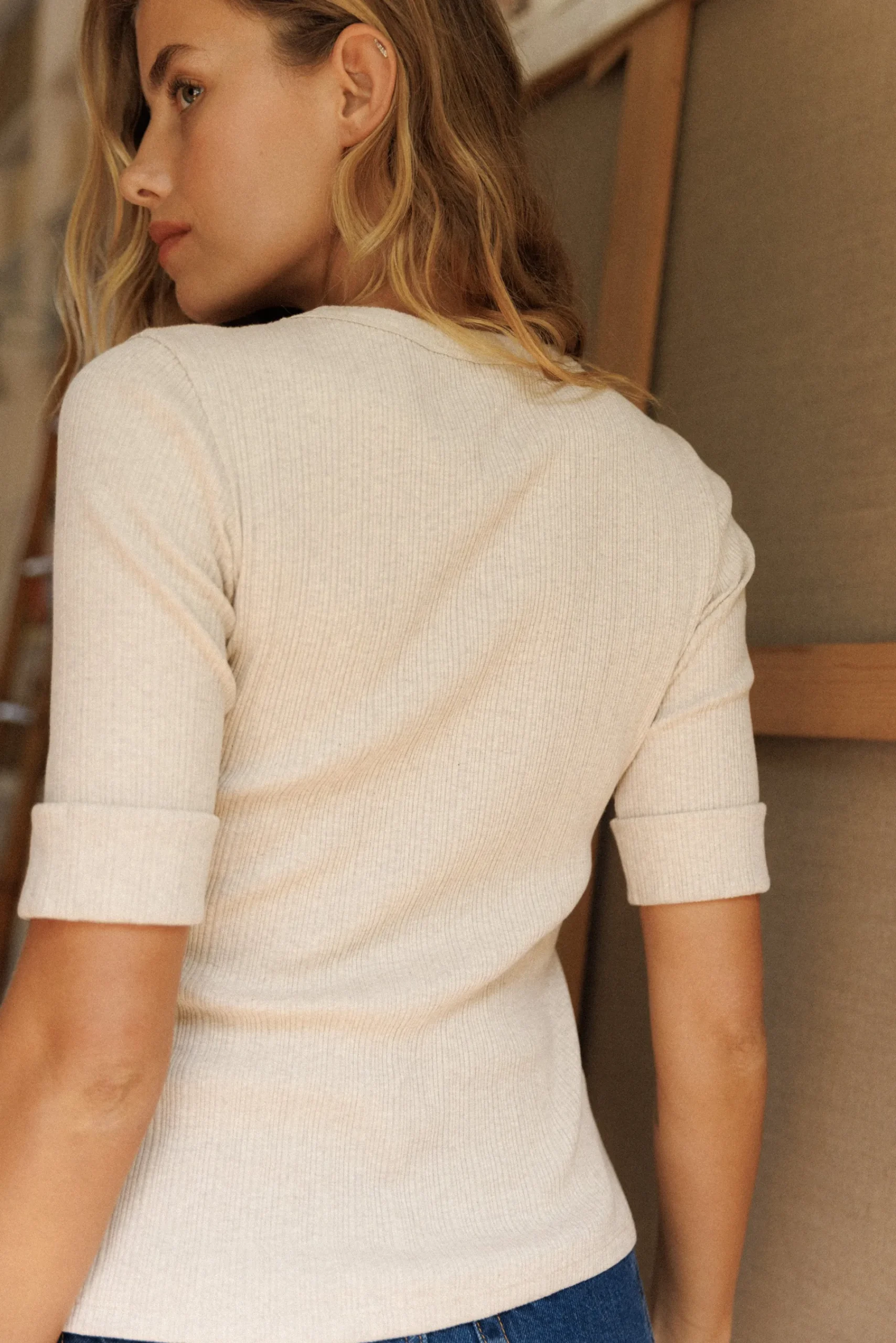 Ysé T-shirt Canopée dorée^ Les Hauts